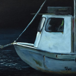 Fishing Boat at Night