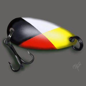 Medicine Wheel Fishing Spoon